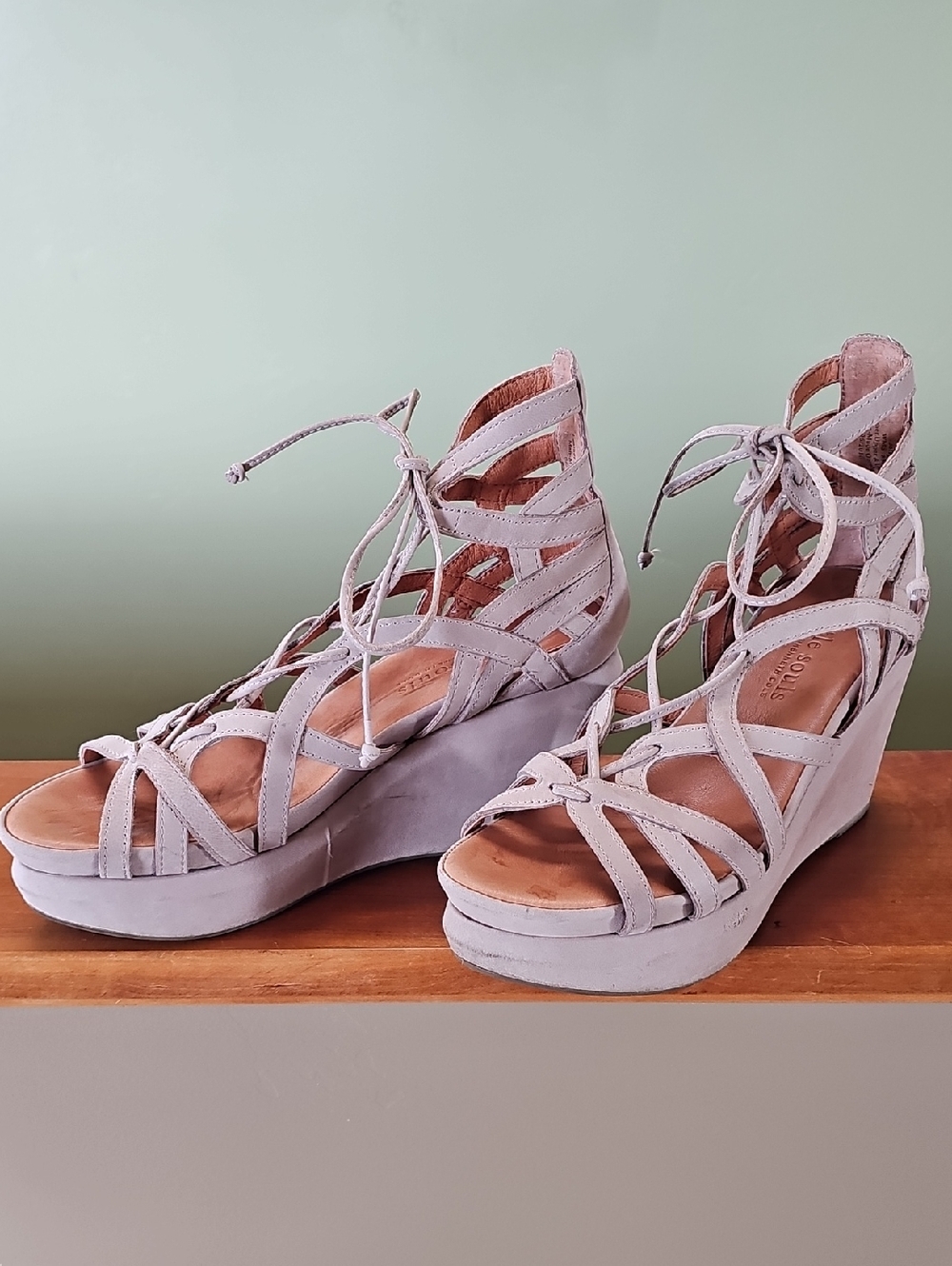 Gentle Souls By Kenneth Cole Jolly Gladiatoe Wedges